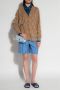 Burberry Blauwe Zijden Jacquard Overhemd met Equestrian Knight Design Blue Dames - Thumbnail 2