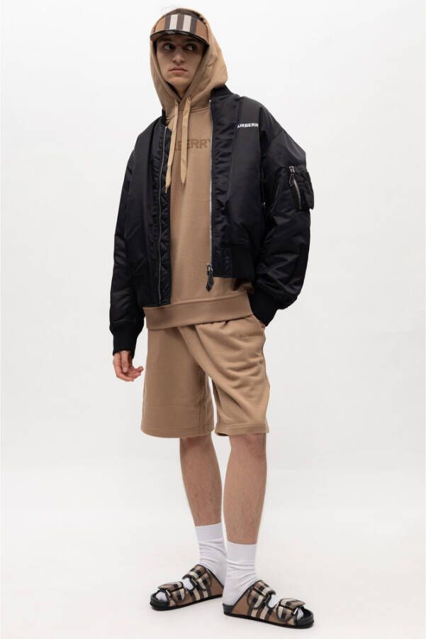 Burberry Korte beige shorts Beige Heren