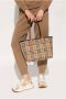Burberry Londen Winkel Tas met Geborduurd Canvas Brown Dames - Thumbnail 2