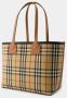Burberry Londen Winkel Tas met Geborduurd Canvas Brown Dames - Thumbnail 3