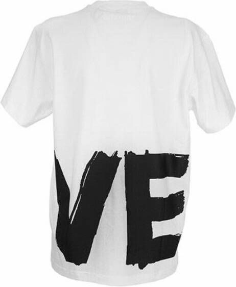 Burberry Love Print Twee-Tone T-Shirt Wit Dames