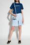 Burberry Blauw T-shirt Regular Fit Geschikt voor alle temperaturen 96% katoen 4% elastaan Blue Dames - Thumbnail 3