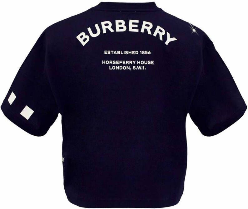 Burberry Donkerblauwe Upgrade T-Shirt Blauw Dames
