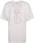 Burberry Dames Katoenen T-Shirt met Verfijnd Ontwerp White Dames - Thumbnail 2