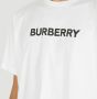 Burberry Witte Geribbelde Crewneck T-shirts en Polos White Heren - Thumbnail 6