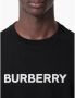 Burberry Zwarte Crewneck T-shirts en Polos met Lettering Black Heren - Thumbnail 5