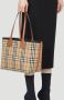 Burberry Londen Winkel Tas met Geborduurd Canvas Brown Dames - Thumbnail 4