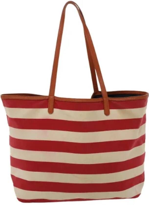 Burberry Vintage Pre-owned Canvas totes Rood Dames