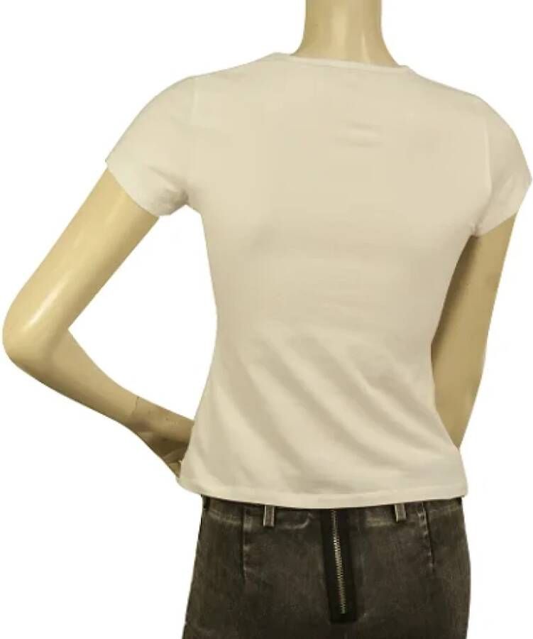Burberry Vintage Pre-owned Cotton tops Wit Dames