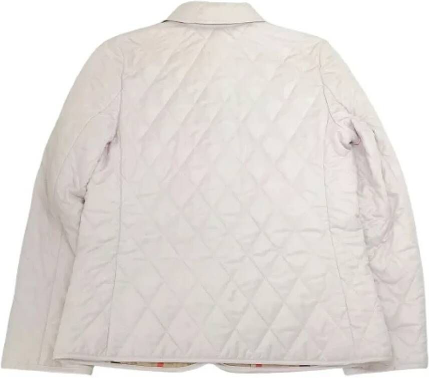Burberry Vintage Pre-owned Fabric outerwear White Dames