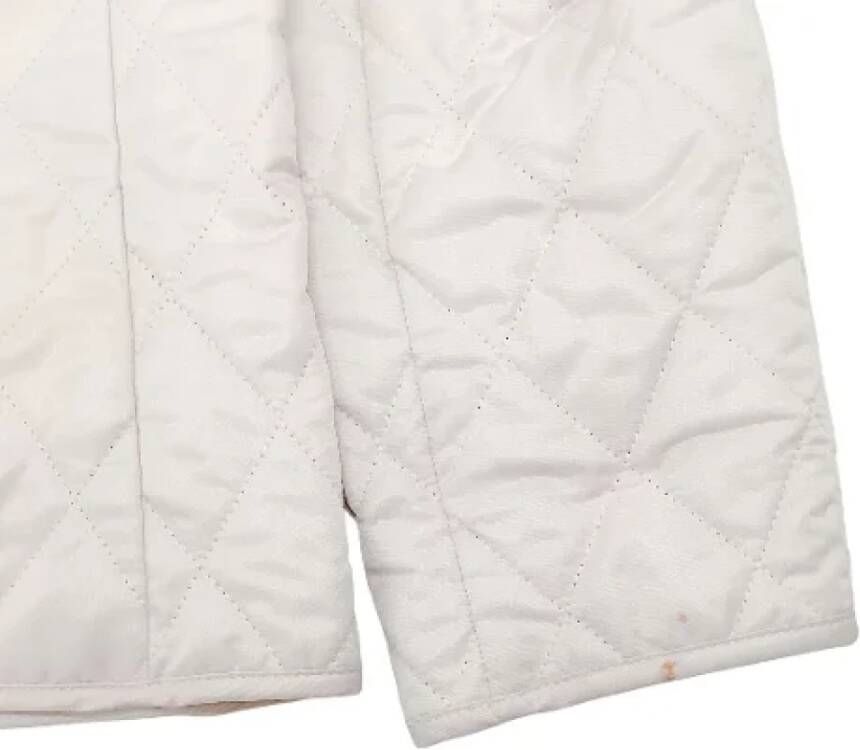 Burberry Vintage Pre-owned Fabric outerwear White Dames