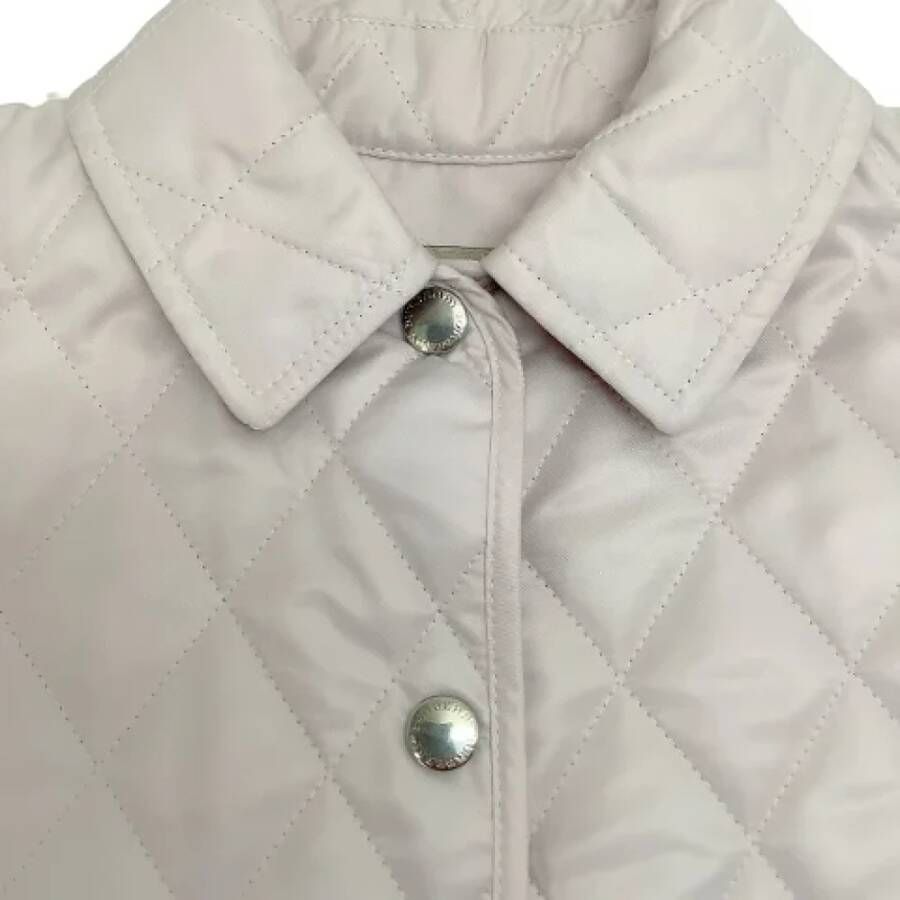 Burberry Vintage Pre-owned Fabric outerwear White Dames
