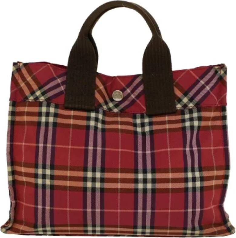 Burberry Vintage Pre-owned Fabric shoulder-bags Rood Dames