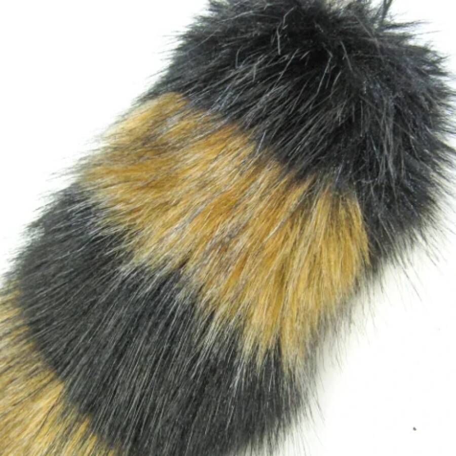 Burberry Vintage Pre-owned Faux Fur key-holders Zwart Dames