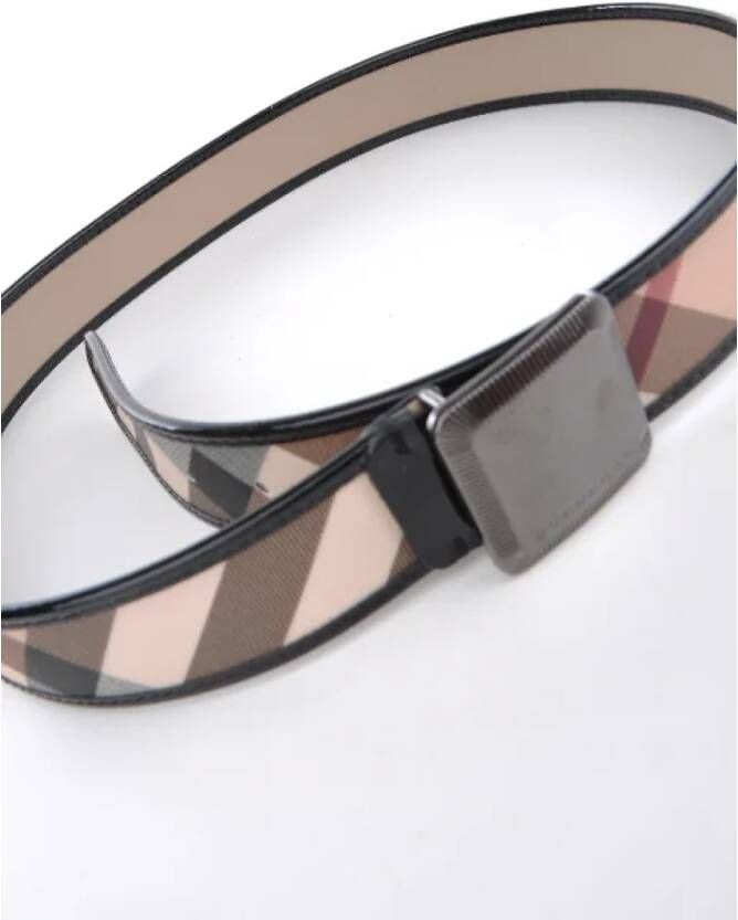 Burberry Vintage Pre-owned Leather belts Bruin Dames