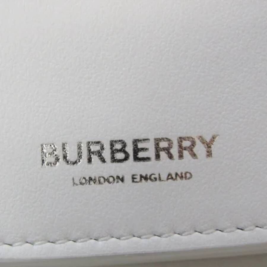 Burberry Vintage Pre-owned Leather crossbody-bags White Dames