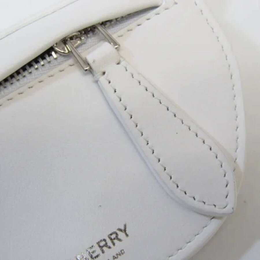 Burberry Vintage Pre-owned Leather crossbody-bags White Dames