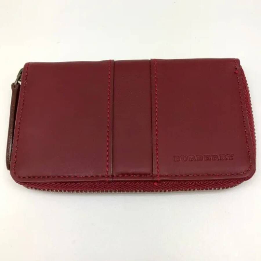 Burberry Vintage Pre-owned Leather key-holders Rood Dames