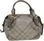 Burberry Vintage Pre-owned Leather shoulder-bags Grijs Dames - Thumbnail 2