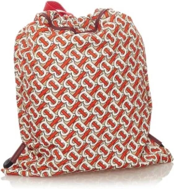 Burberry Vintage Pre-owned Nylon backpacks Oranje Dames