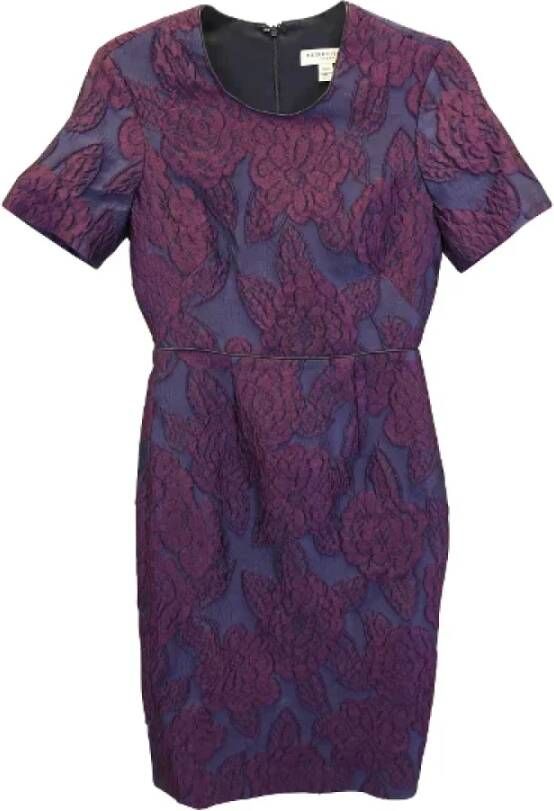 Burberry Vintage Pre-owned Polyester dresses Paars Dames