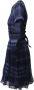 Burberry Vintage Pre-owned Silk dresses Blauw Dames - Thumbnail 2