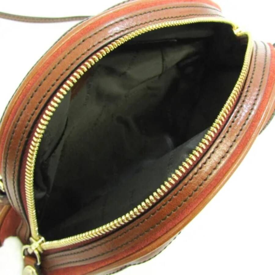Burberry Vintage Pre-owned Suede shoulder-bags Rood Dames