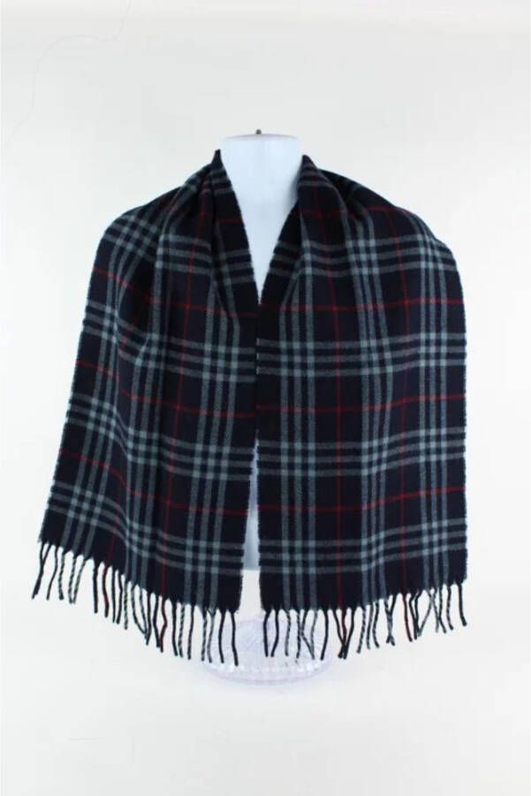 Burberry Vintage Gebruikte sjaal Blauw Dames