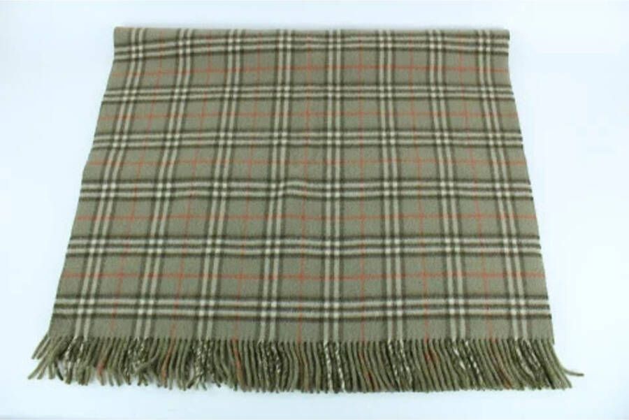 Burberry Vintage Gebruikte sjaal Groen Dames