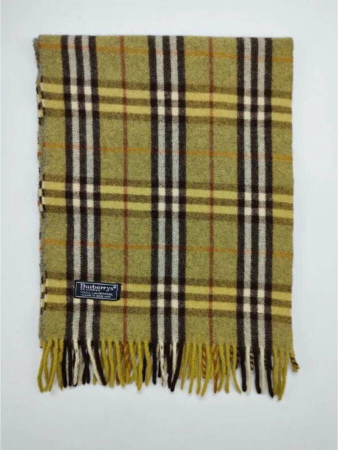 Burberry Vintage Gebruikte sjaal Groen Dames