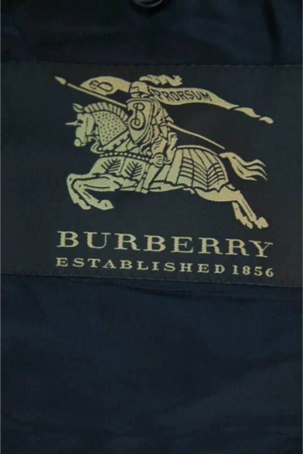 Burberry Vintage Tweedehands jas Blauw Dames