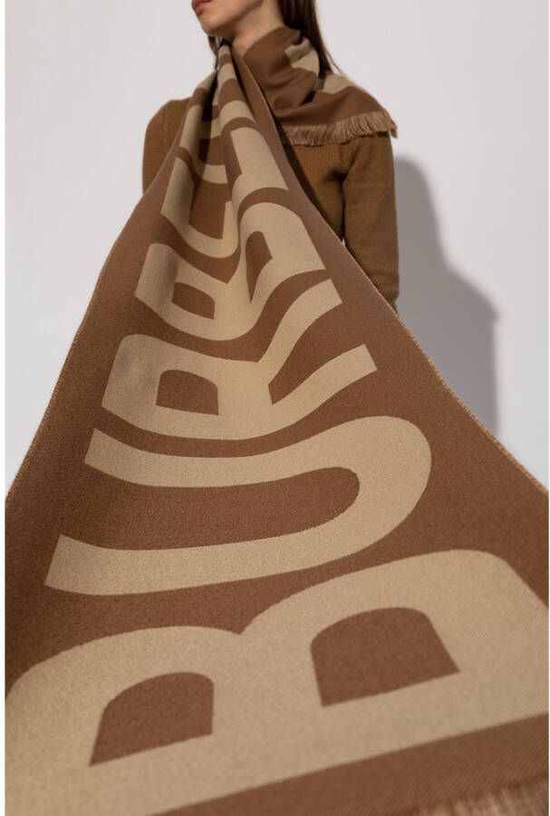 Burberry Winter Scarves Bruin Unisex