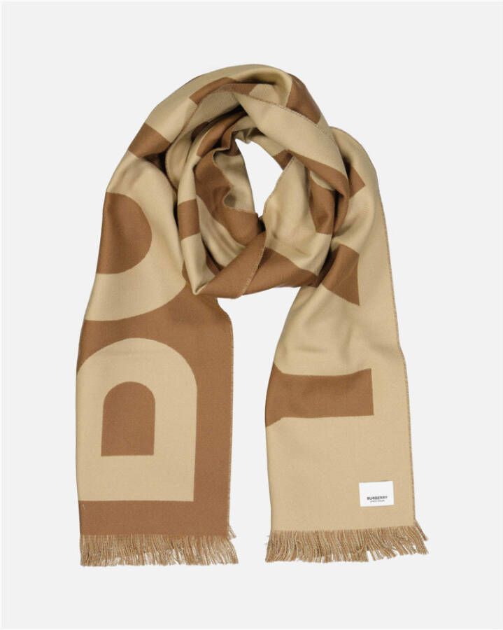 Burberry Winter Scarves Bruin Unisex
