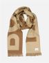Burberry Logo Jacquard Wollen Sjaal Beige Dames - Thumbnail 4