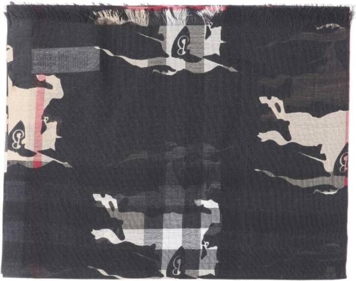 Burberry Winter Scarves Zwart Dames