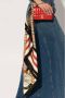 Burberry Zijden sjaal met bedrukt logo en kleurrijke strepen Beige Dames - Thumbnail 2