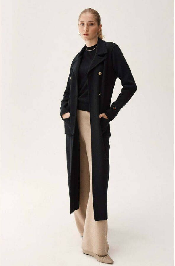 Busnel Capri Coat Zwart Dames