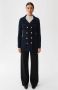 Busnel Double-Breasted Coats Blauw Dames - Thumbnail 2