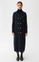 Busnel Double-Breasted Coats Blauw Dames - Thumbnail 2