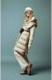 Busnel Velours Elastische Taille Koordbroek Beige Dames - Thumbnail 2