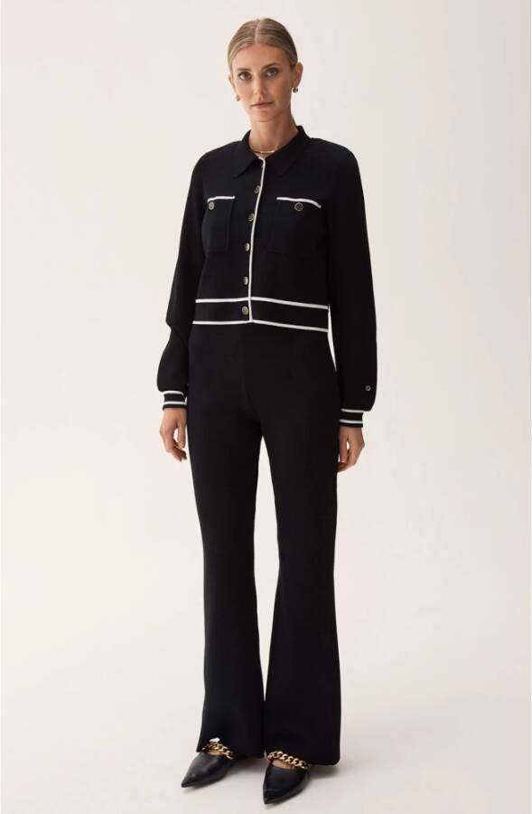 Busnel Wijde broek Zwart Dames
