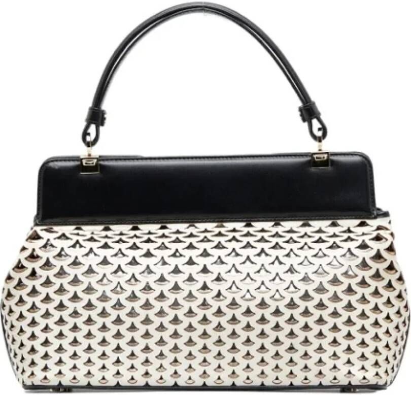 Bvlgari Vintage Multicolor Leren Bvlgari Tas Beige Dames