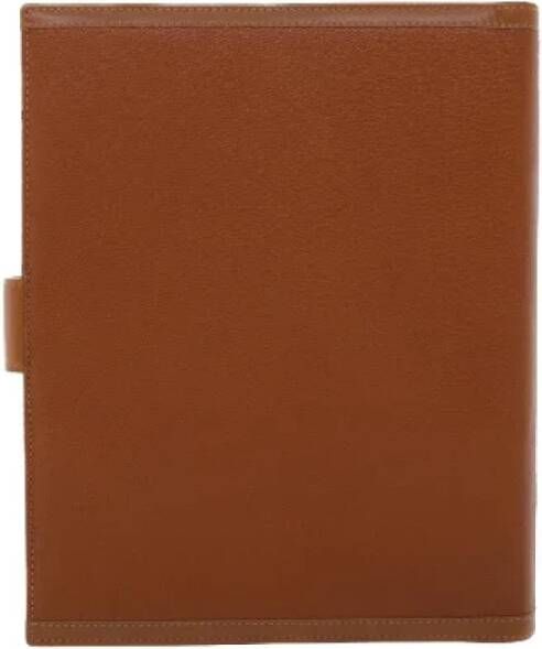 Bvlgari Vintage Pre-owned Leather home-office Bruin Dames