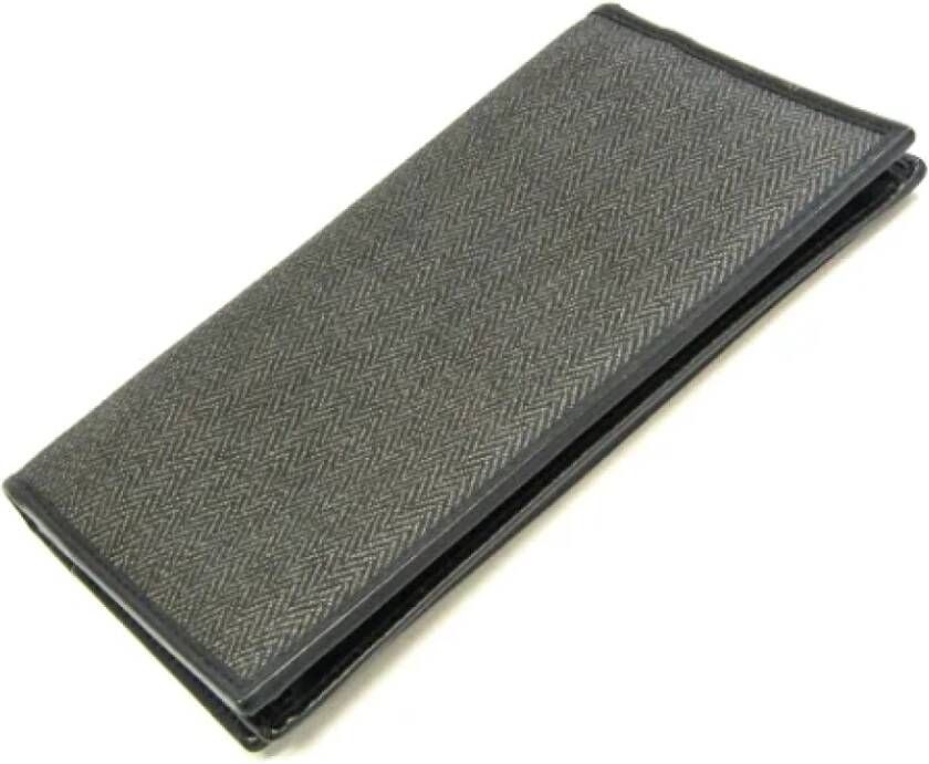 Bvlgari Vintage Pre-owned Leather wallets Grijs Dames