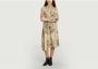 By Malene Birger Vanuna bedrukte jurk By Herenne Birger Beige Dames - Thumbnail 2