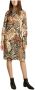 By Malene Birger Sète long sleeves printed dress By Herenne Birger Beige Dames - Thumbnail 3