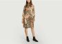 By Malene Birger Sète long sleeves printed dress By Herenne Birger Beige Dames - Thumbnail 2