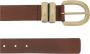 By Malene Birger Zoira Leren Riem met Gebogen Gesp By Herenne Birger Brown Dames - Thumbnail 1