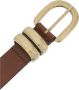 By Malene Birger Zoira Leren Riem met Gebogen Gesp By Herenne Birger Brown Dames - Thumbnail 2