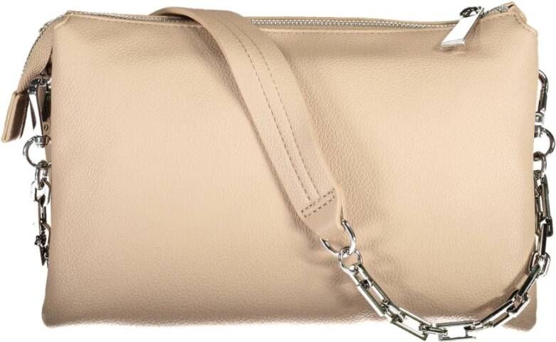 Byblos Beige PU Handtas met Afneembare Ketting Beige Dames